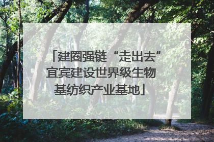 建圈强链“走出去” 宜宾建设世界级生物基纺织产业基地