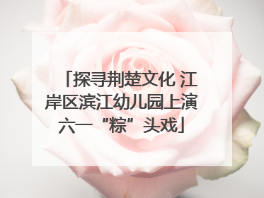 探寻荆楚文化 江岸区滨江幼儿园上演六一“粽”头戏