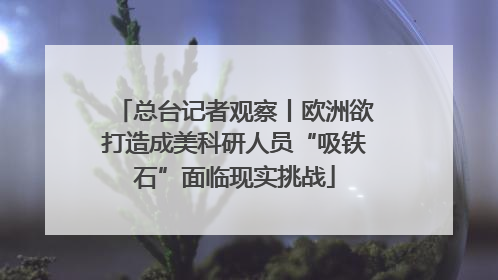 总台记者观察丨欧洲欲打造成美科研人员“吸铁石”面临现实挑战