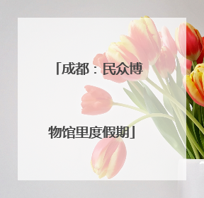 成都：民众博物馆里度假期