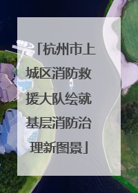 杭州市上城区消防救援大队绘就基层消防治理新图景
