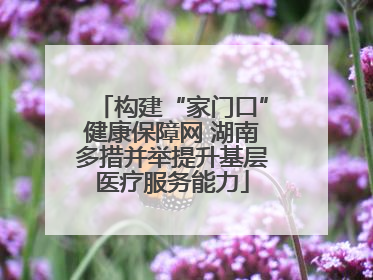 构建“家门口”健康保障网 湖南多措并举提升基层医疗服务能力