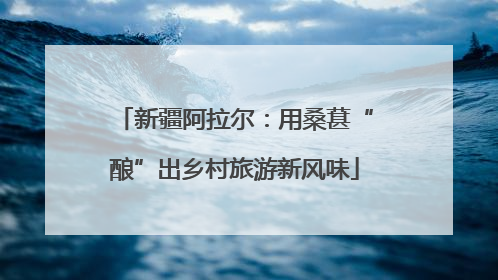 新疆阿拉尔：用桑葚“酿”出乡村旅游新风味