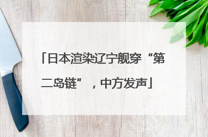 日本渲染辽宁舰穿“第二岛链”，中方发声