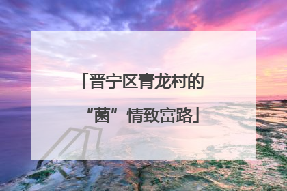 晋宁区青龙村的“菌”情致富路