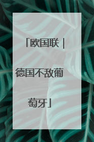 欧国联｜德国不敌葡萄牙