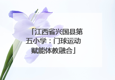 江西省兴国县第五小学：门球运动赋能体教融合