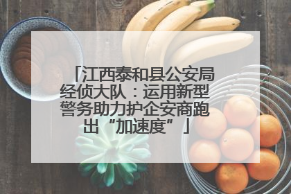 江西泰和县公安局经侦大队：运用新型警务助力护企安商跑出“加速度”