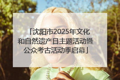 沈阳市2025年文化和自然遗产日主题活动暨公众考古活动季启幕