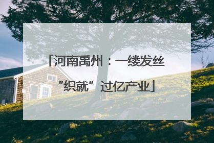 河南禹州：一缕发丝“织就”过亿产业