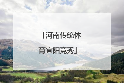 河南传统体育宜阳竞秀