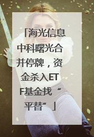 海光信息中科曙光合并停牌，资金杀入ETF基金找“平替”