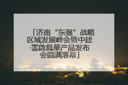 济南“东强”战略区域发展峰会暨中建·雲啟鳳華产品发布会圆满落幕
