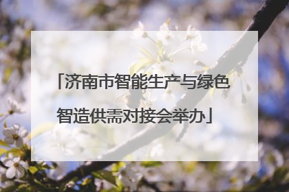 济南市智能生产与绿色智造供需对接会举办