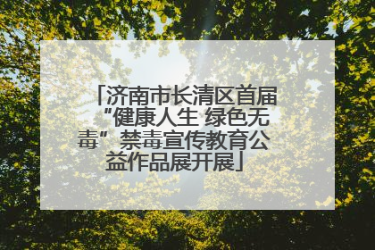 济南市长清区首届“健康人生 绿色无毒”禁毒宣传教育公益作品展开展