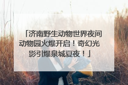 济南野生动物世界夜间动物园火爆开启！奇幻光影引爆泉城夏夜！