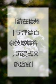 游在德州｜宁津德百杂技蟋蟀谷，沉浸式文旅盛宴