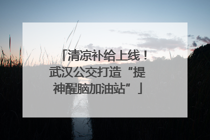 清凉补给上线！武汉公交打造“提神醒脑加油站”