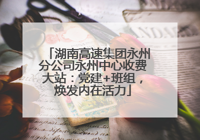 湖南高速集团永州分公司永州中心收费大站：党建+班组，焕发内在活力