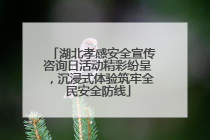 湖北孝感安全宣传咨询日活动精彩纷呈，沉浸式体验筑牢全民安全防线
