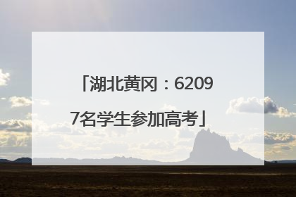 湖北黄冈：62097名学生参加高考