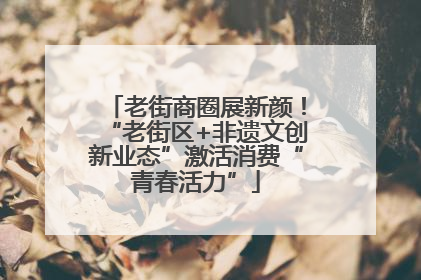 老街商圈展新颜！“老街区+非遗文创新业态”激活消费“青春活力”