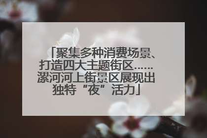 聚集多种消费场景、打造四大主题街区……漯河河上街景区展现出独特“夜”活力