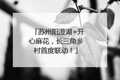 苏州阳澄湖×开心麻花，长三角乡村首度联动！