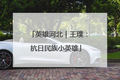 英雄河北｜王璞：抗日民族小英雄