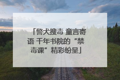 警犬搜毒 童言寄语 千年书院的“禁毒课”精彩纷呈