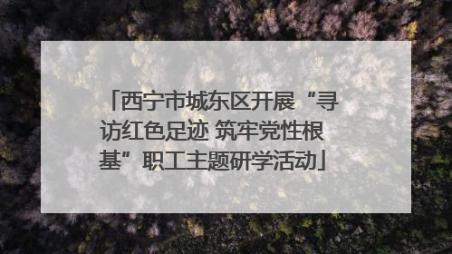 西宁市城东区开展“寻访红色足迹 筑牢党性根基”职工主题研学活动