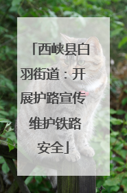西峡县白羽街道：开展护路宣传 维护铁路安全