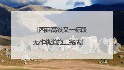 西延高铁又一标段无砟轨道施工完成