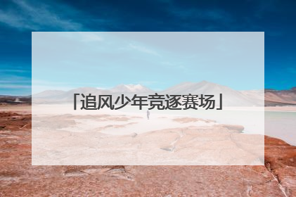 追风少年竞逐赛场