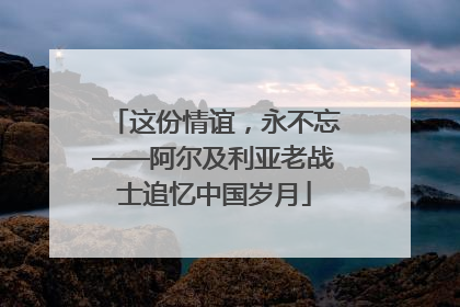 这份情谊，永不忘——阿尔及利亚老战士追忆中国岁月