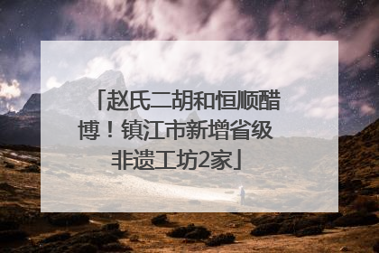 赵氏二胡和恒顺醋博！镇江市新增省级非遗工坊2家