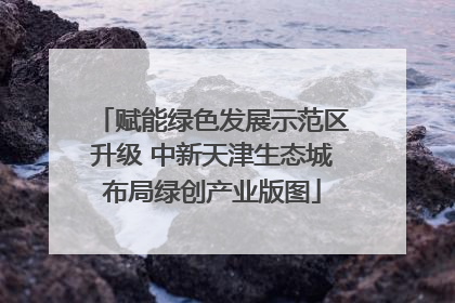 赋能绿色发展示范区升级 中新天津生态城布局绿创产业版图