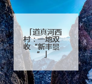 道真河西村：一地双收“新丰景”