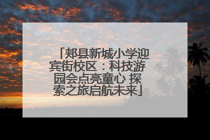 郏县新城小学迎宾街校区：科技游园会点亮童心 探索之旅启航未来