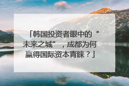 韩国投资者眼中的“未来之城”，成都为何赢得国际资本青睐？