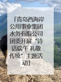 青岛西海岸公用事业集团水务有限公司团委开展“诗话端午 礼敬传统”主题活动