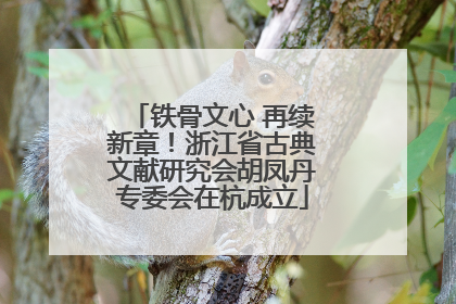 铁骨文心 再续新章！浙江省古典文献研究会胡凤丹专委会在杭成立