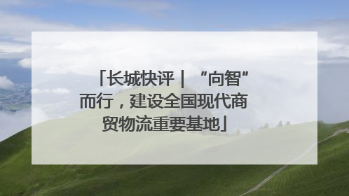 长城快评｜“向智”而行，建设全国现代商贸物流重要基地