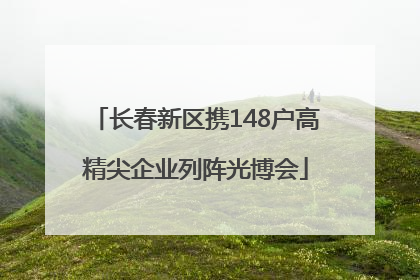 长春新区携148户高精尖企业列阵光博会