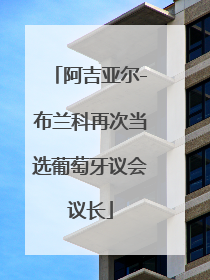 阿吉亚尔-布兰科再次当选葡萄牙议会议长