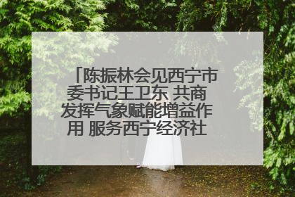 陈振林会见西宁市委书记王卫东 共商发挥气象赋能增益作用 服务西宁经济社会高质量发展