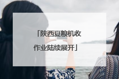 陕西夏粮机收作业陆续展开