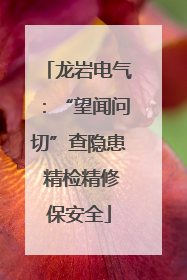 龙岩电气：“望闻问切”查隐患 精检精修保安全
