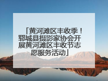 黄河滩区丰收季！郓城县摄影家协会开展黄河滩区丰收节志愿服务活动