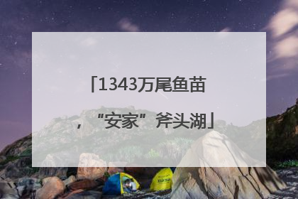 1343万尾鱼苗，“安家”斧头湖
